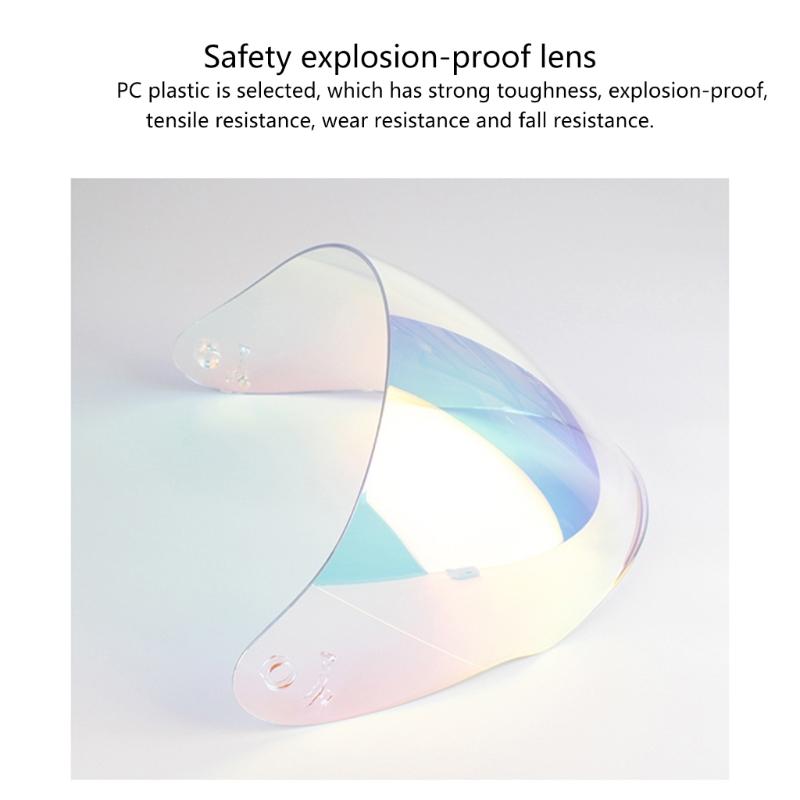 Motorcycle Helmets Lens, Motorcycle Wind Shield Helmets Visors Lens AntiFog Lens for OF608 Helmets Visors
