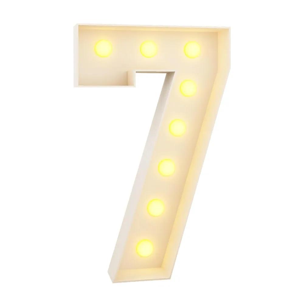 0-9 Numbers LED Light Balloon Light Up Balloons 91cm Balloon Filling Box LED Lighted Giant Numbers Lighted Marquee Numbers
