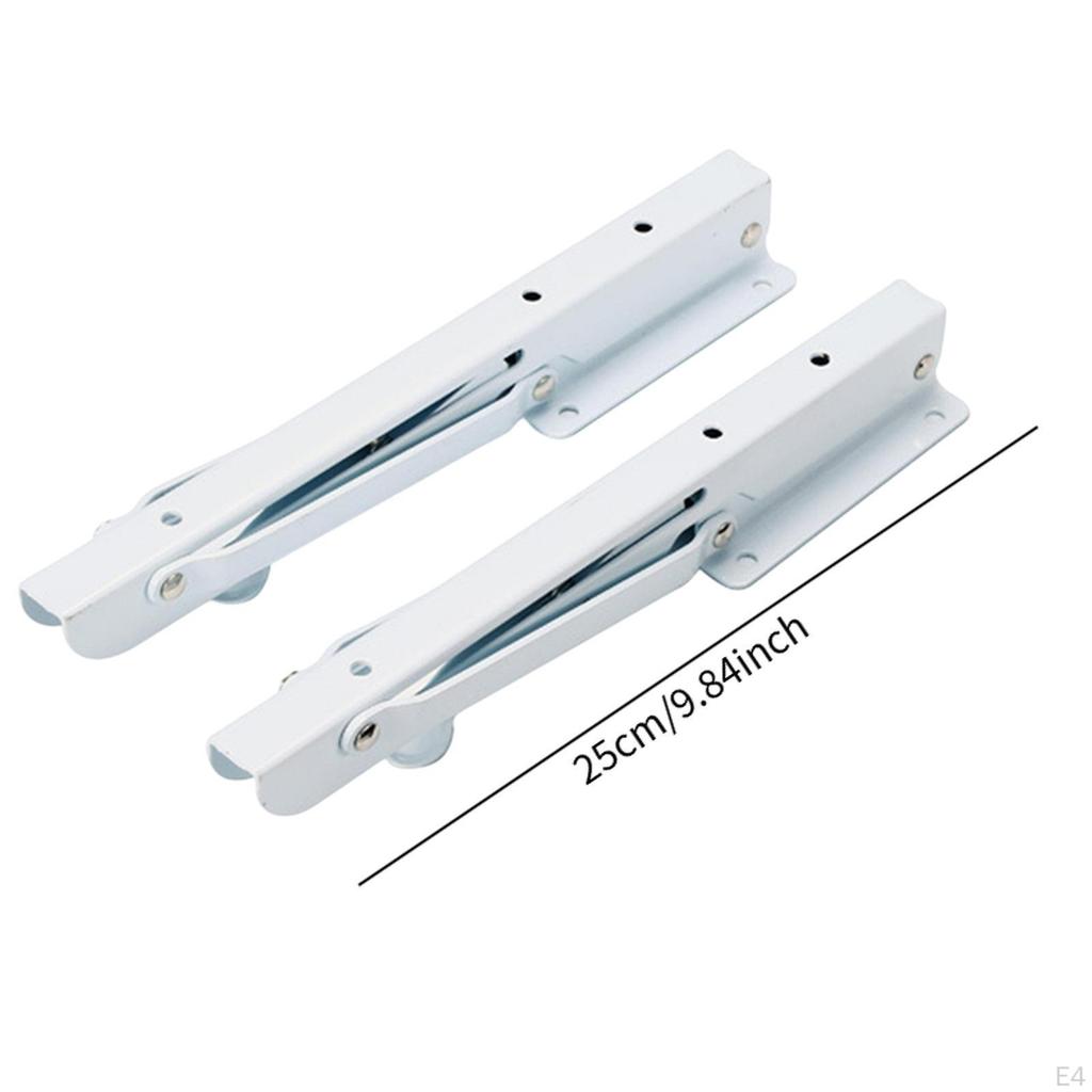 2 Pieces Foldable Shelf Brackets Heavy Duty, Practical, DIY Convenient for Balcony Backyard Table