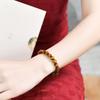 Natural Tiger Eye & Black Agate Stone Bracelet for Men, Women, and Girls - Round Beads Friendship Gift