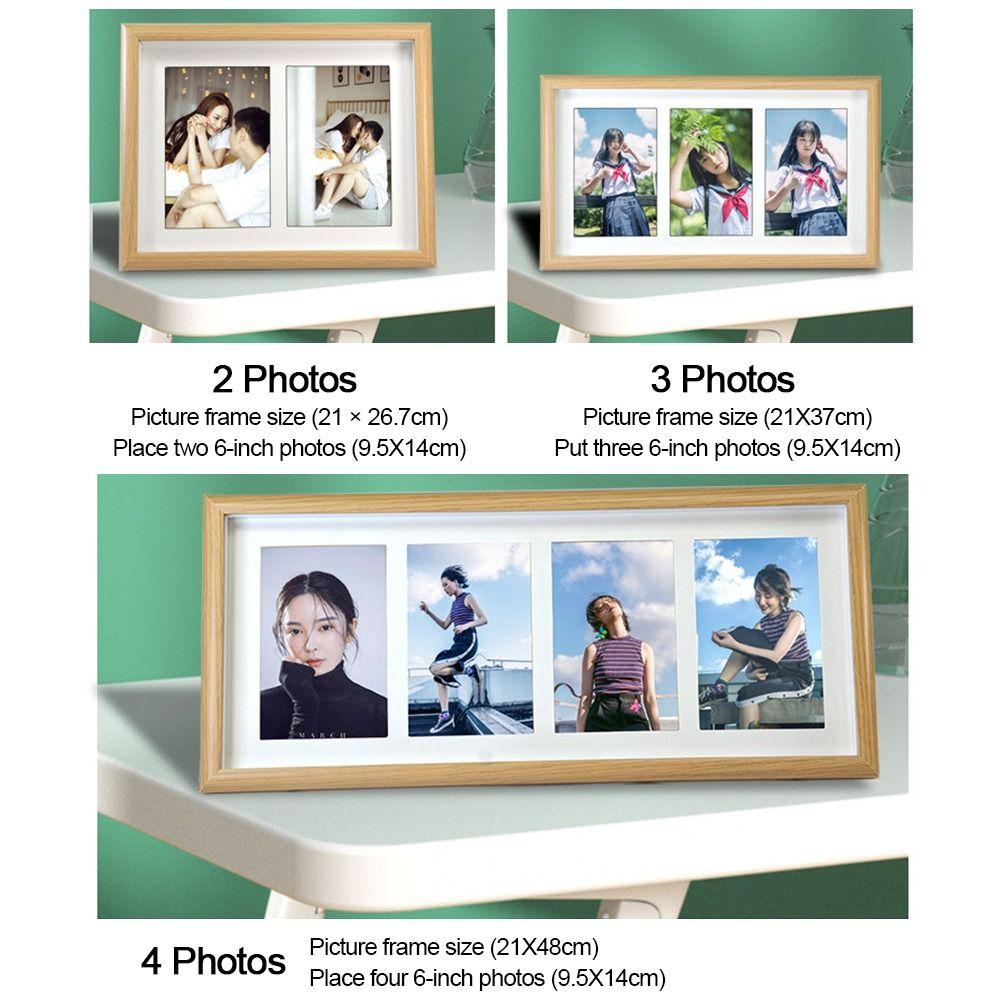 Modern 6 INCH Collage Photo Frame Stand - Up High Definition Tabletop Frames Wooden Durable Photo Frames Desktop Decor