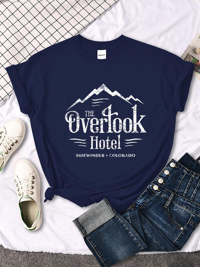Das Overlook Hotel The Shining Y2K-Stil Damen-T-Shirt Cooles Mode-Top Atmungsaktive Freizeitkleidung Sommer All-Match Damen-Tee