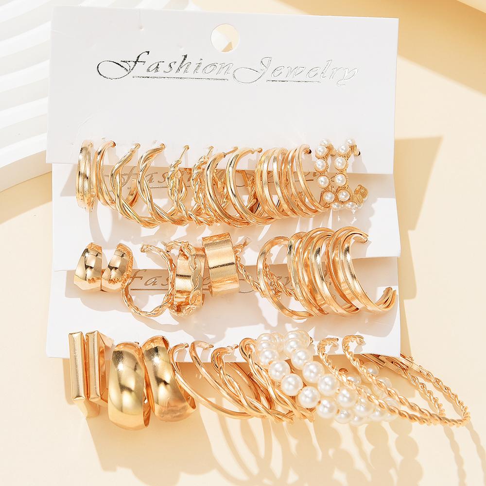 

Модные металлические серьги-цепочки с завитками жареного теста, креативные простые креативные многостильные универсальные серьги, геометрические серьги золотистый