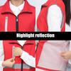 Reflective Vest Security Vest Unisex High Visibility Vest Security Workwear for Men Women Traffic Work Running