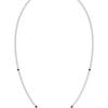 LUNNE Silver 925 Black Spinel Glow Necklace #LSN72