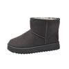 Fashion New Designer Winter Warm Snow Boots for Women Fashion Casual Solid Color Cotton Shoes Ladies Flat Sole Ankle Botines Mujer