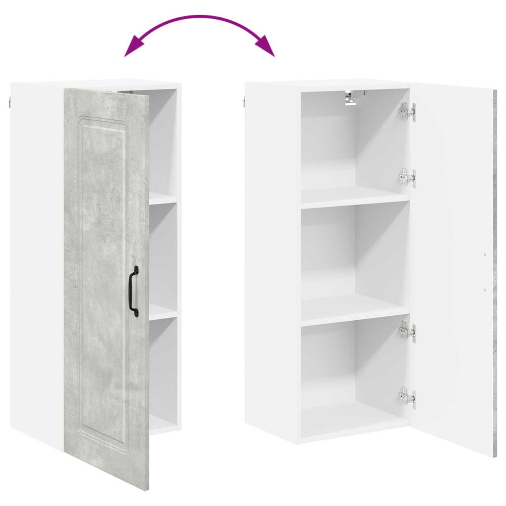 Dishwasher Front Kalmar Concrete Grey 40 x 31 x 100 cm