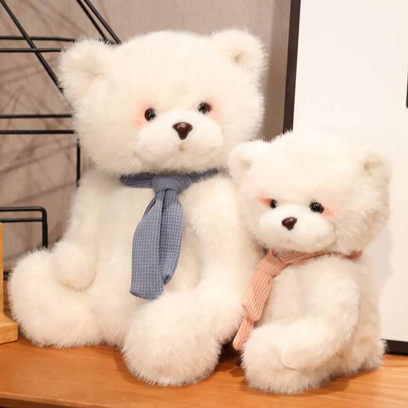 Scarf Teddy Bear Plush Toy Cartoon Stuffed Doll Bedroom Decoration Kids Gift