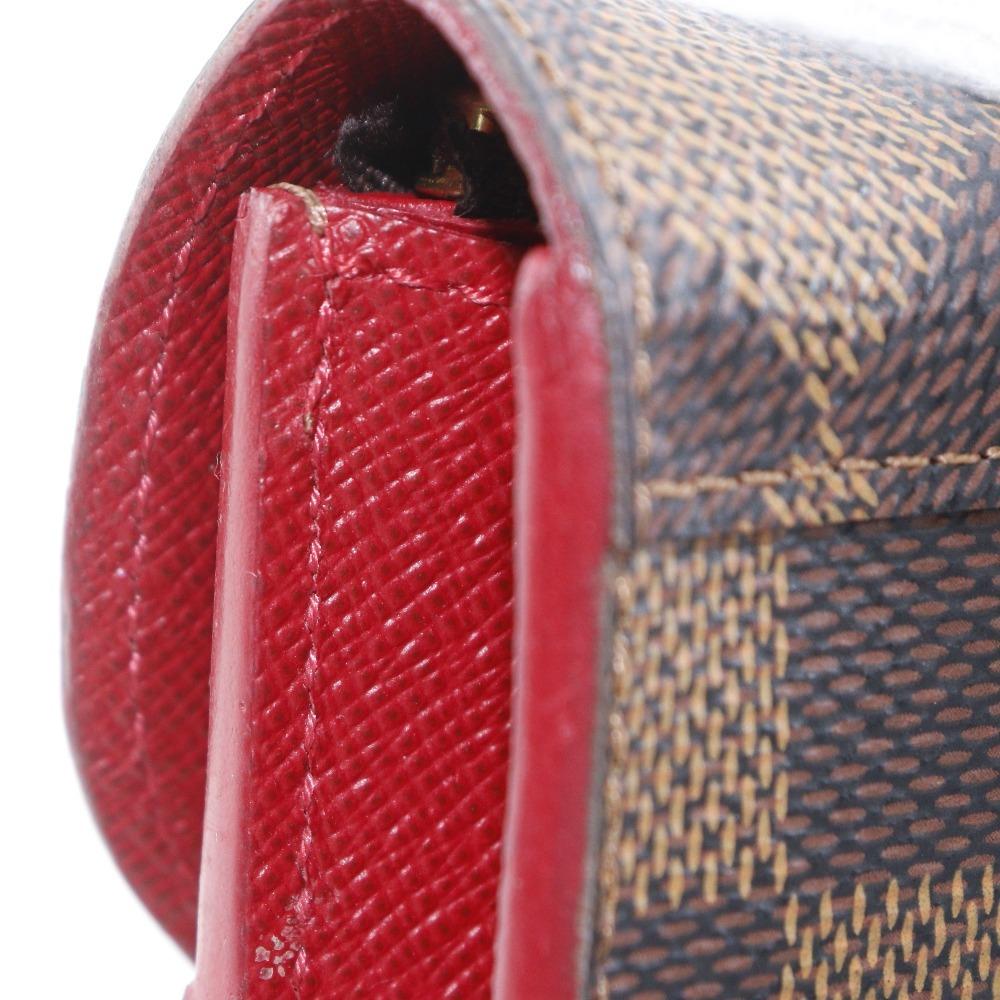 LOUIS VUITTON Portefeiulle Kaisa Purse N61221 Slys Brown Damier canvas Women Used