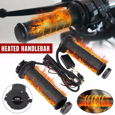 New 22mm Motorcycle Hand Heated Grips Electric Molded Motocross Adjustable Grip Handle Moped Grips Hot Warmer Scooter Grips I9m3