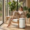 Trash Can with Foot Pedal Quiet Step Easy to Clean for Bedroom, Office