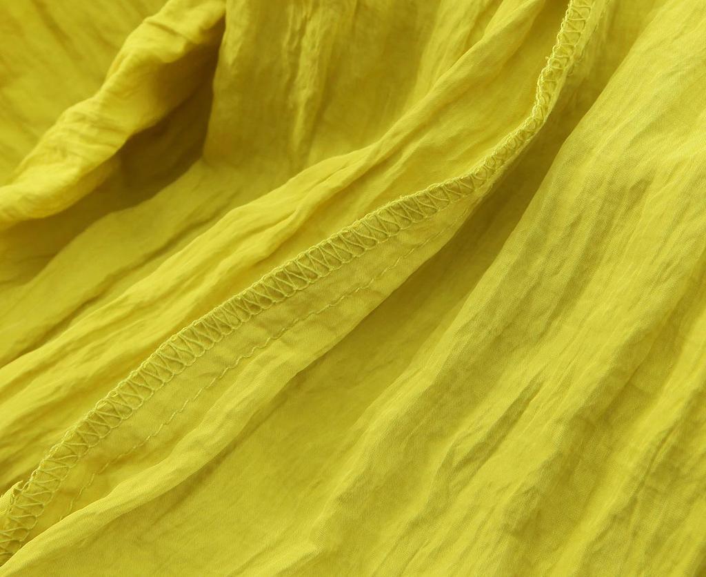 Rochie de vară în stil european și american, cu decupaje și detaliu nod - Efect încrețit