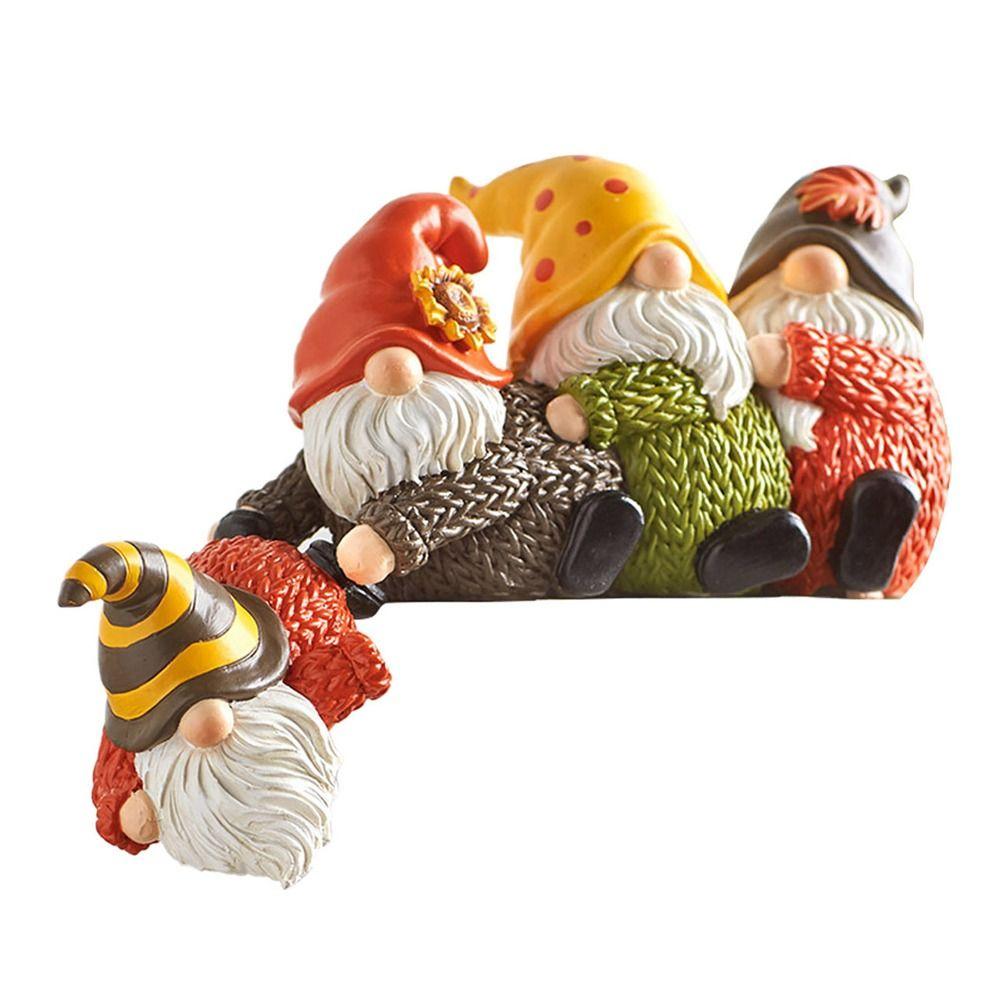 Party Supplies Christmas Decoration Christmas Doll Cute Resin Santa Claus Miniature Kids Gifts Doll Pendant White Bear Doll