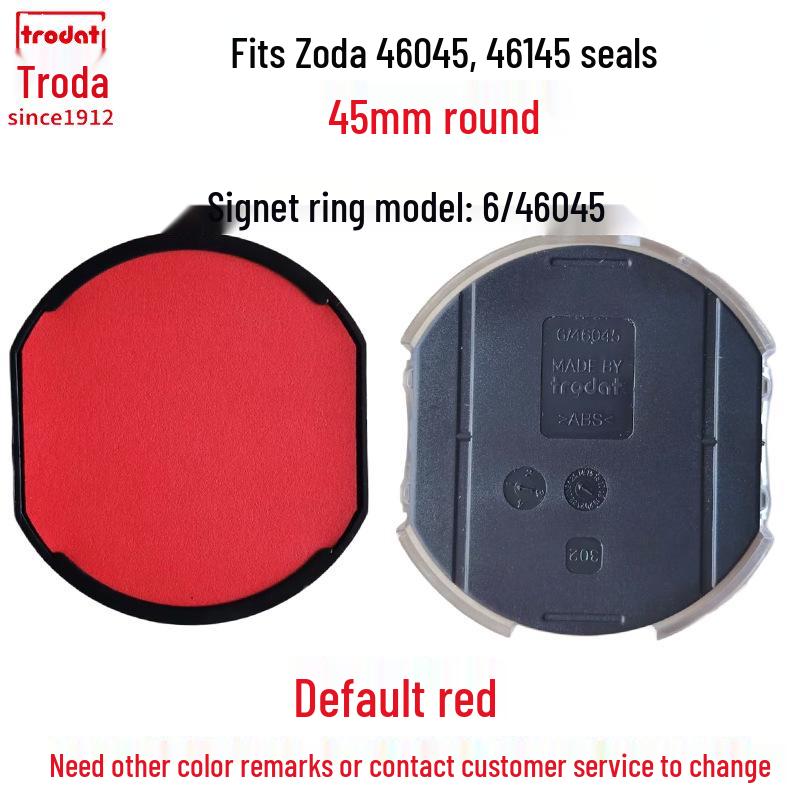 Zhuoda Ronde Zelfinktende Stempel Inktpatroon Vervanging 6/4642 46040