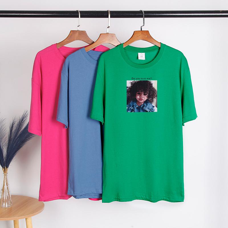 TWINFLAMES Women Printed Casual Basic T shirt Young Girls Soft Hand Feel Y2K Harajuku T-shirts Female Tops Tees