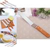 Professional Stainless Steel Wooden Handle Cake Decorating Spatula Set 4-inch 5-inch 10-inch