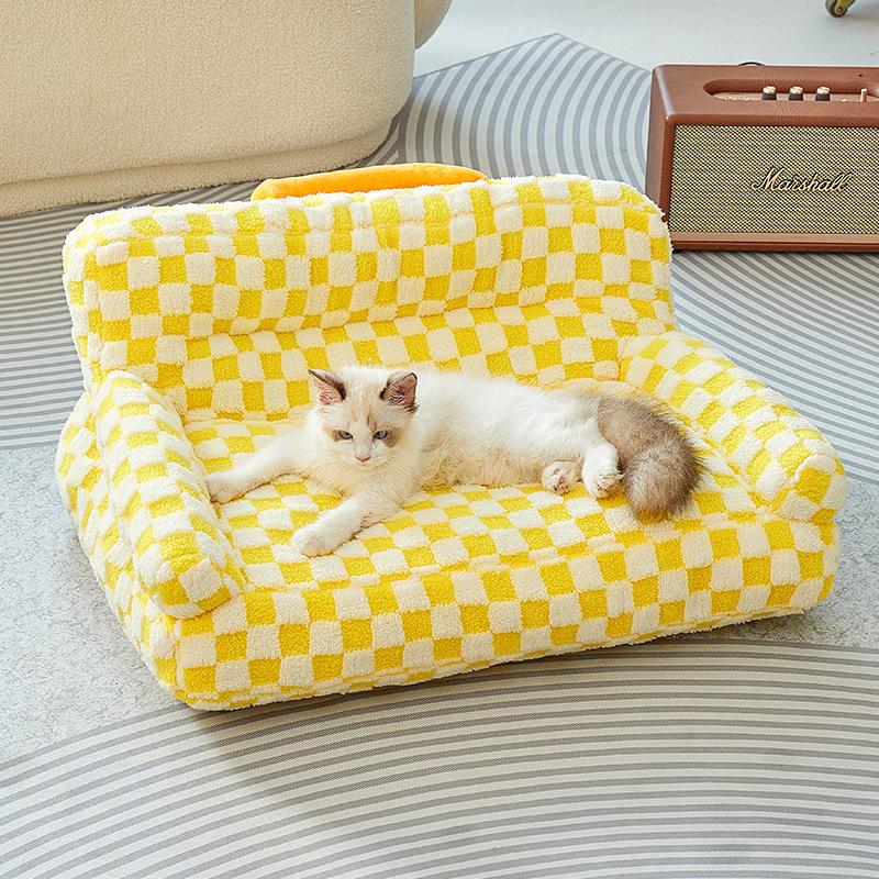 Pets In Autumn and Winter Dopamine Dog Kennel Warm and Comfortable Dog Bed Pet Sofa Winter Mat Sleeping Mat Four Seasons Cat Kennel