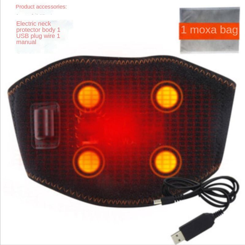 Electric moxibustion neck guard a hot compress warm heating hot male ms cervical neck and neck protection