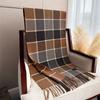 Soft Faux Cashmere Plaid Scarf With Tassels Men Women Warm Winter Wrap Office Chic Casual Wear
