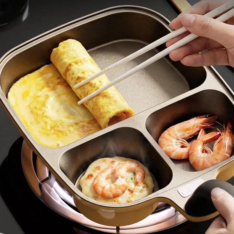 Maibale 3-in-1 Non-stick Breakfast Frying Pan with Cat Lid