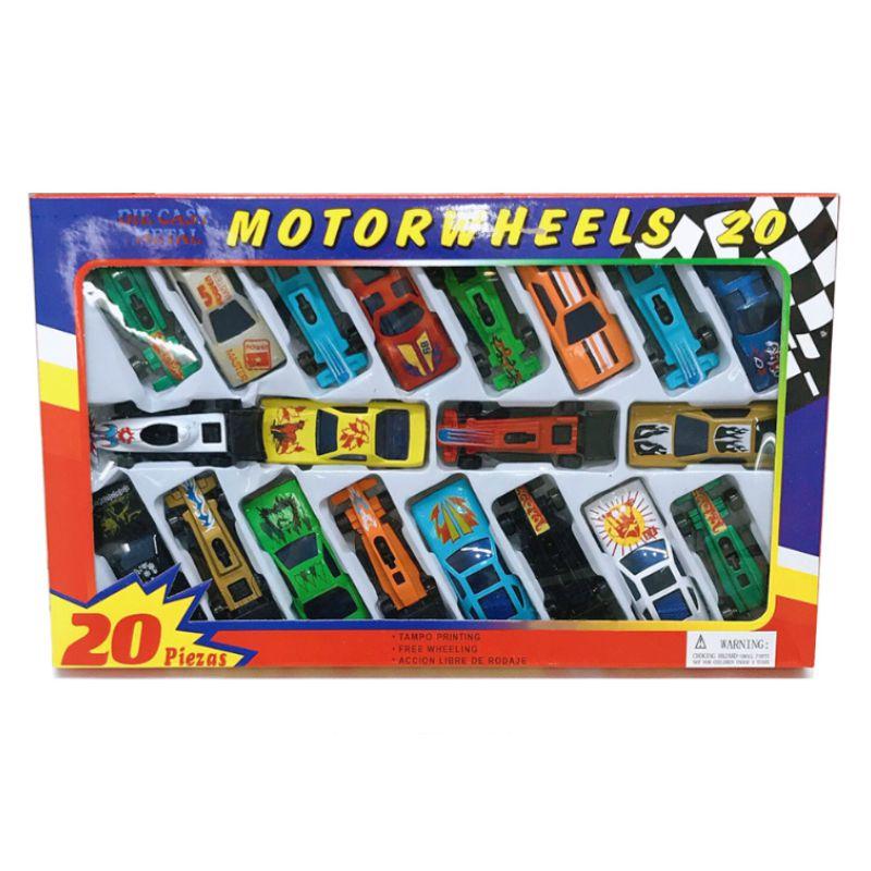 

20 Mini Alloy Sliding Toy Cars Birthday Christmas Gift Box Set For Children