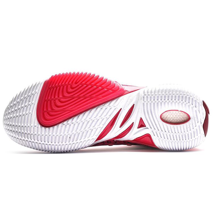 New LiNing Badfive 1 Badfive Slip Resistant Cushioning Wear Resistant High Top Basketball Shoes Men's Pink ABFQ005-12
