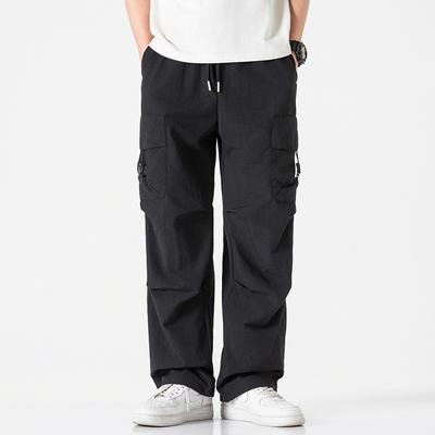 New Trendy Brand Men's Overalls Quick-drying Loose Casual Men's Trousers High-end Pants Men's Straight Pants