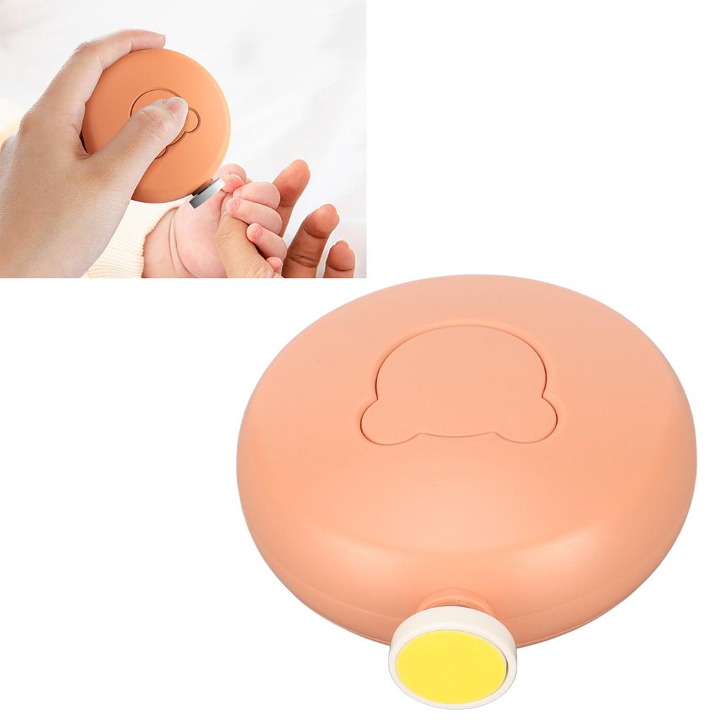 Baby Nail Trimmer Safe Rotate Electronic Baby Nail File with 6pcs Grinding Heads for Children