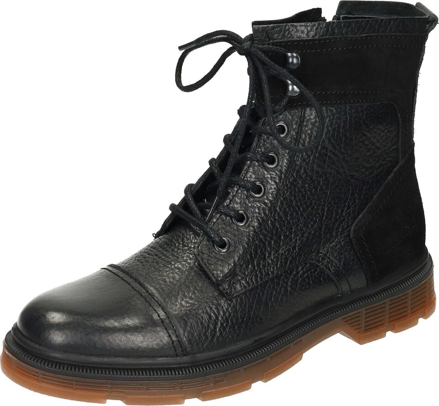 

Ботинки по щиколотку Manitu из замши и кожи черного цвета 41