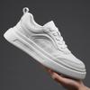 Trendy Brand Men's Shoes 2025 Autumn Sports and Leisure Shoes Leather Thick Soled Men's Board Shoes