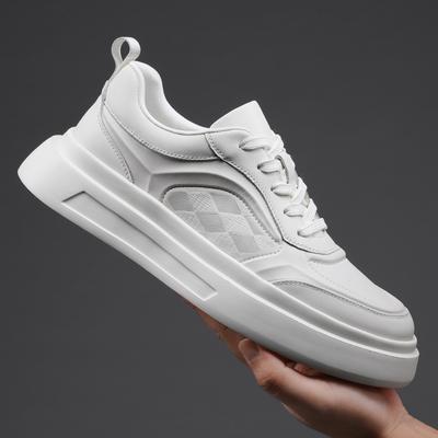 Men'S Shoes 2025 Autumn Sports And Leisure Shoes Leather Thick Soled Men'S Board Shoes Trendy Brand
