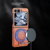 Folding Magnetic Suction Bracket Is Suitable for Samsung ZFlip5 Mobile Phone Case Business Zflip6 Anti-drop All-inclusive 3/4 Generation 5 Leather Ca
