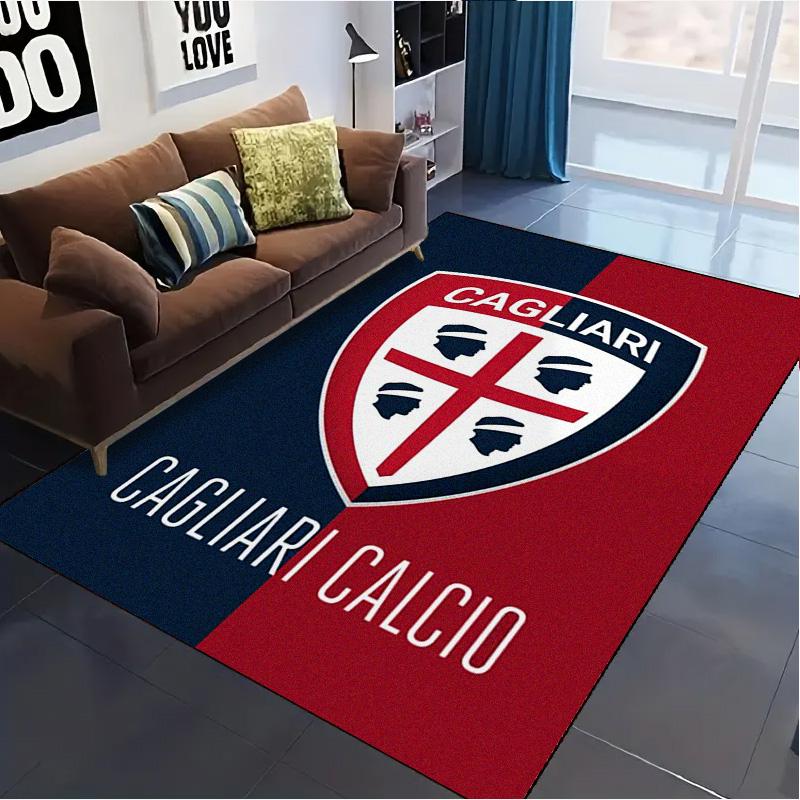 Cagliari Calcio Carpet Rug for Living Room Bedroom Home Sofa Decoration,Kids play Non-slip Floor Mat