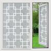 Frosted Window Film Slavic Privacy Decor, Self-Adhesive Bathroom Glass Cover, UV Blocking Frosted Sticker for Home