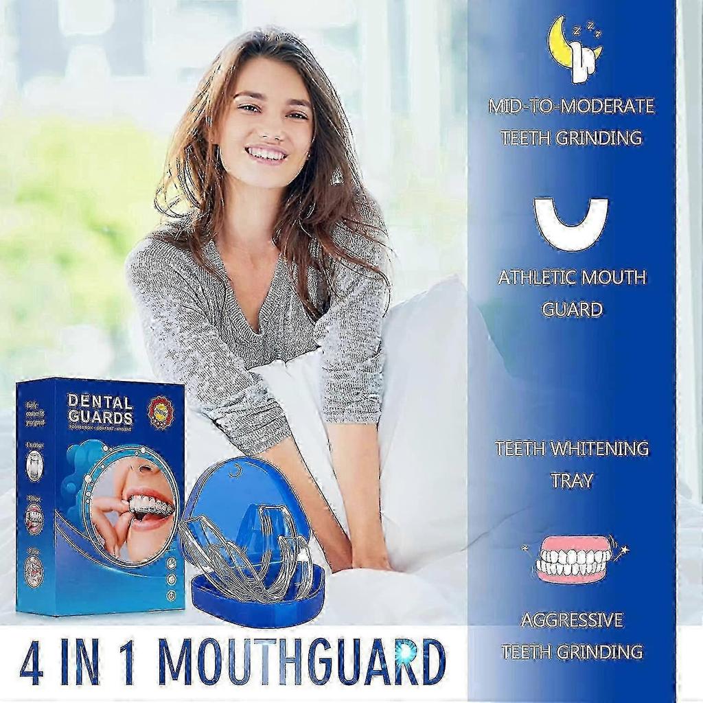 8 Pezzi Paradenti Per Digrignare i Denti, Paradenti Anti Digrignamento Modellabile, Paradenti Dentali Notturni Per Stringere i Denti Di Notte, 2 Misure
