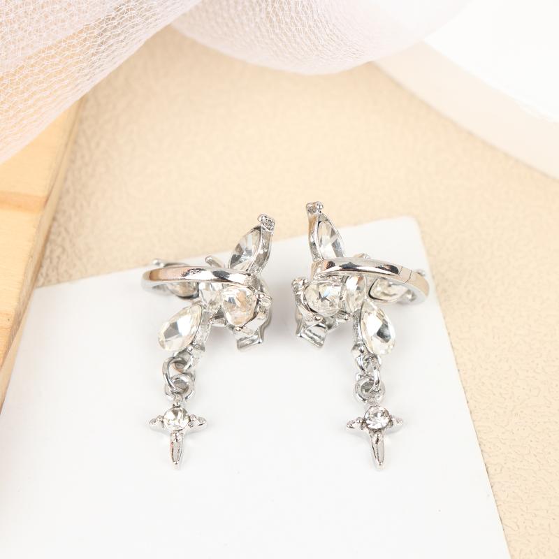 1Pair Butterfly Decor For Clip On Earbuds Open Ear Accessories Removeable Diy Earphone Decoration