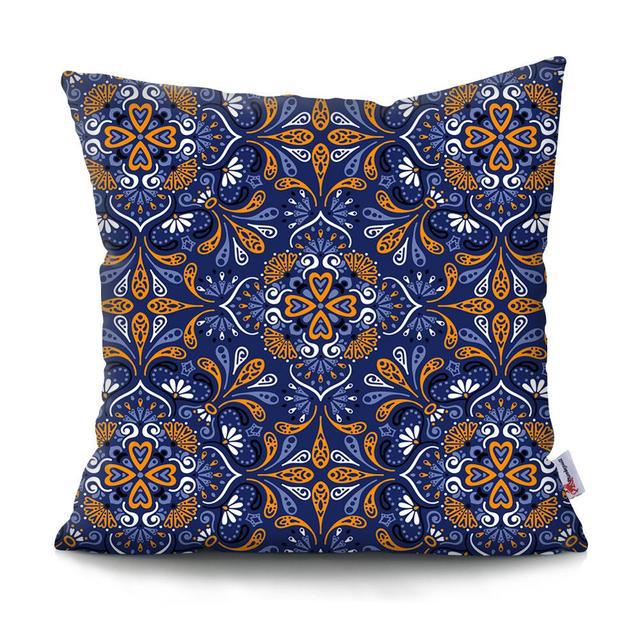 Home Decor Colorful Mandala & Geometric Printed Pillowcases Pattern Cushion Cover Suitable for Sofa Bedroom Car Pillow Cover