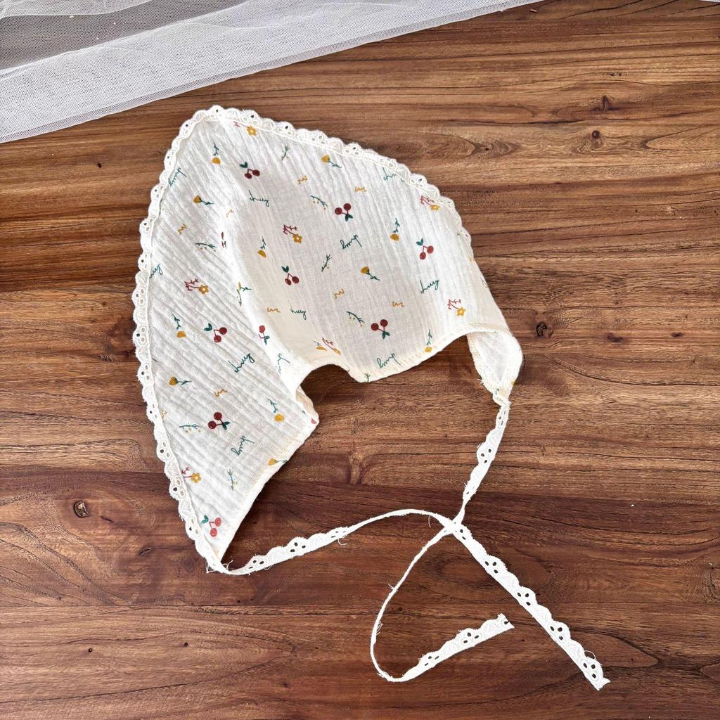 Cherry Print Summer Crepe Cotton Baby Girl Romper