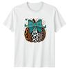 Decorative Animal Print Pumpkin Fall Decor Autumn Mens Womens Graphic Tee