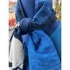 Used B33 Rags, Stole, Old Cloth, Remake, Indigo Dye, Tsutsugaki, Patchwork, Pieced Together