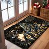 1Pcs Anti Fatigue Kitchen Rugs Merry Christmas Tree Waterproof Non-Slip Thick Cushioned Kitchen Mat Heavy Duty Comfort Standing Mat for Kitchen