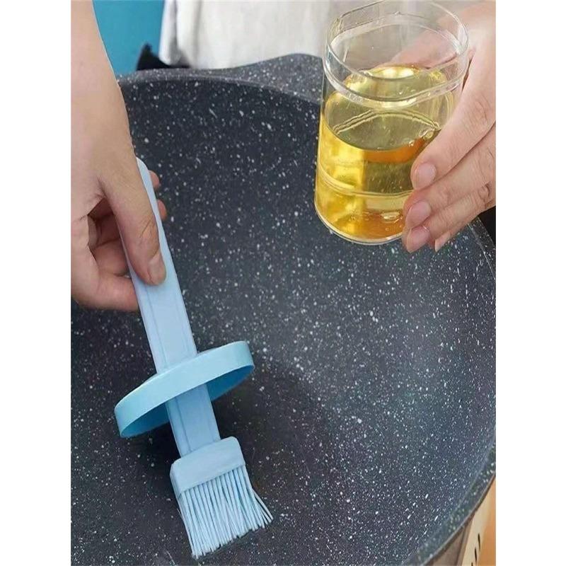 1 Random Color Silicone Oil Brush, Heat-resistant Edible Oil Brush, Suitable for Cooking Tools, Home Baking Tools, Oil Bottles, Etc.