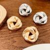 European-American Fashion Geometric Retro Twist Personality Alloy Earrings