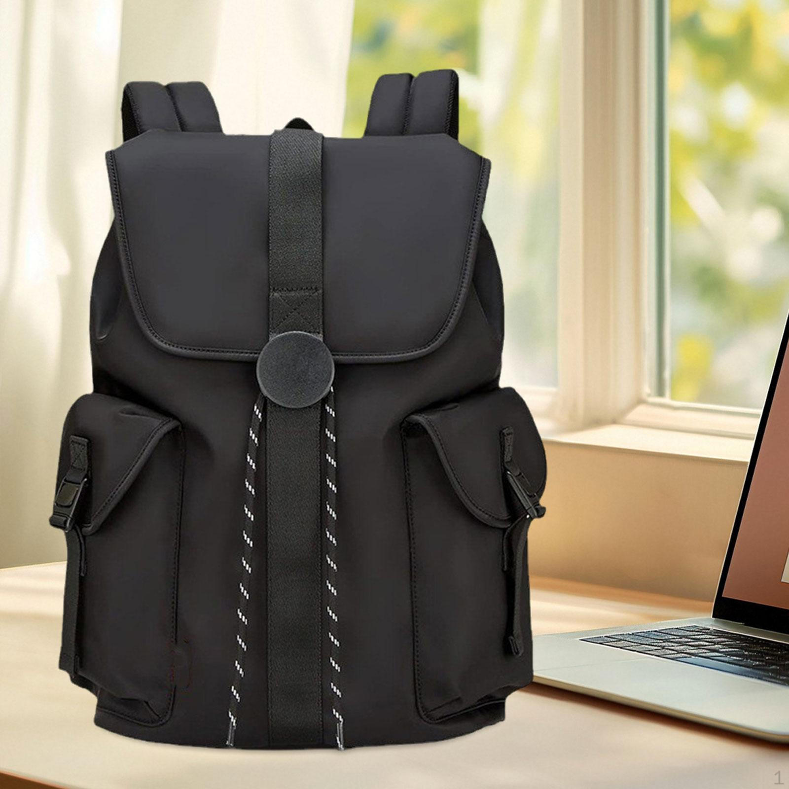 

Large Capacity Travel Bag Carry on Men Backpack for Backpacking Gym Fitness чорний