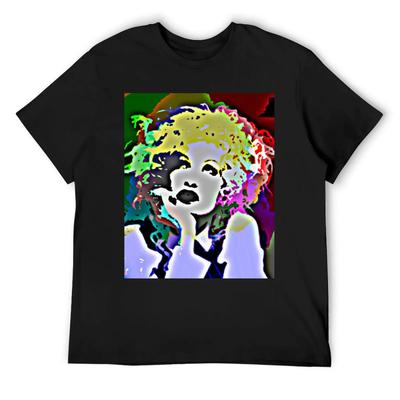 Cyndi Lauper Popart T-Shirt Quick Drying Cute Tops Vintage Graphic Tee Men Graphic T Shirts