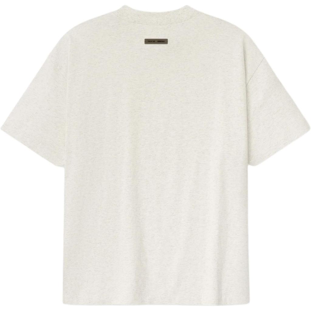 Fear of God Essentials Classic Short-Sleeve Tee Oatmeal Heather Men Tops Cream 125HO254192F