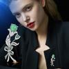 Senior Brooches Flower Leaf Brooch Pins for Women Suit Pendant  Fashion Brooches Jewelry