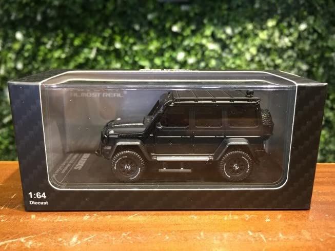 Almost Real Brabus 550 Adventure 2017 Matt Black Scale Complete Diecast Car Mercedes-Benz G-Class 4x4² - - 1/64 (Product Number 660303001)