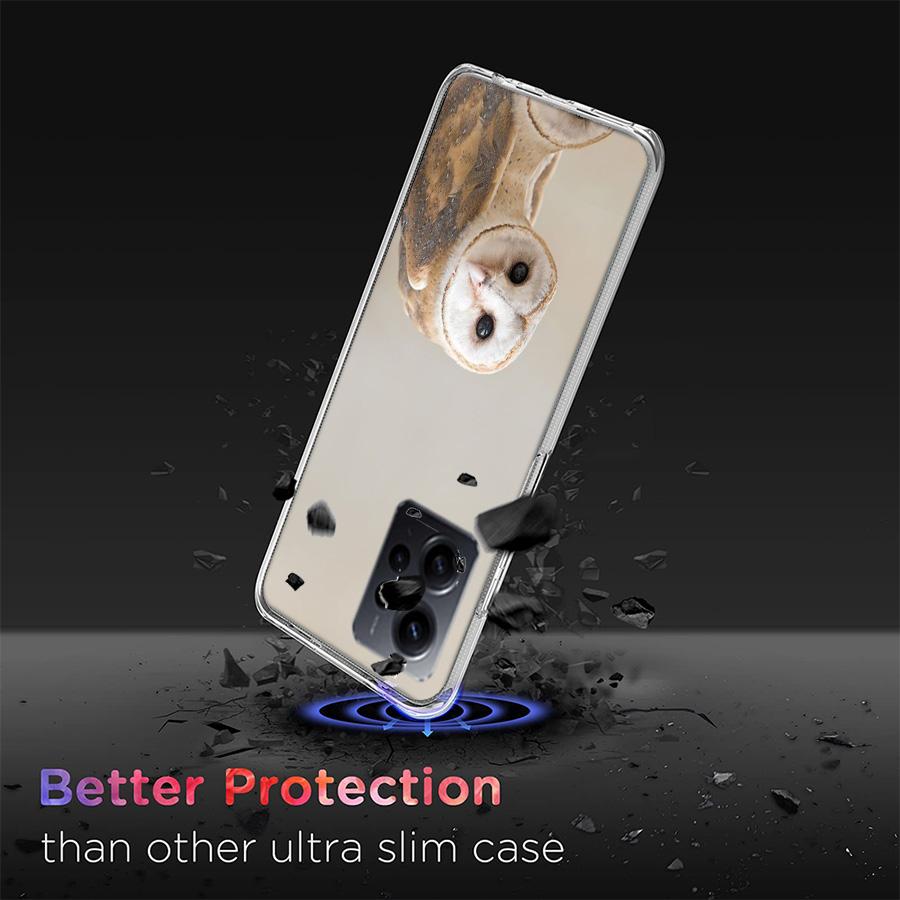 Snow Cute Owl Animal Cover Case For Xiaomi Redmi Note 12S 12 11 Pro Plus 11T 11S 10 5G 10S 9 9T 9S 8 8T 7 5 Pro TPU Phone Clear