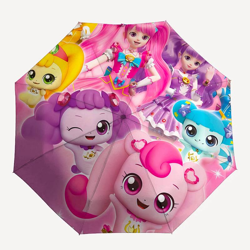 Princess and Friendship- Automatic Opening and Closing, 8-rib Structure Portable Umbrella, Suitable for Men and Women in All Seasons - Perfe